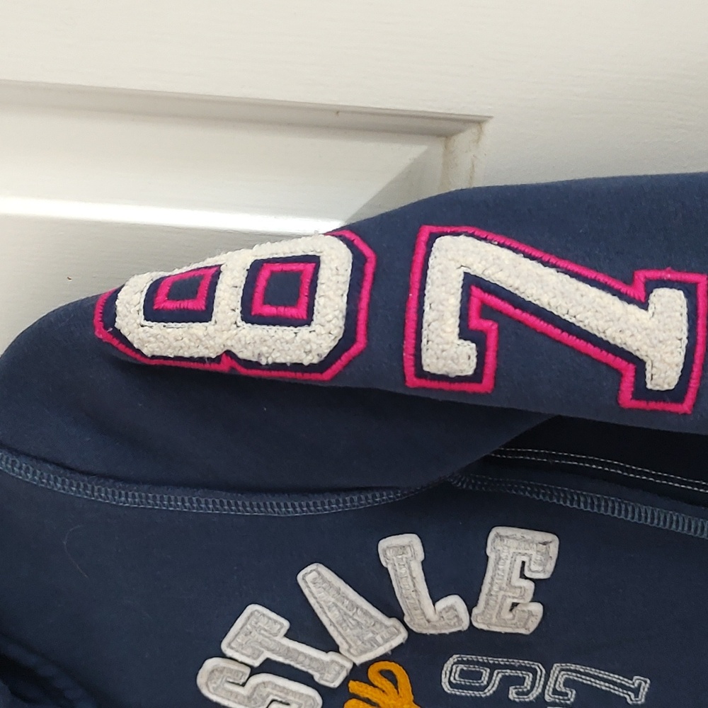 Aeropostale XS Blue Varsity Thermal Hoodie - Picture 5 of 11